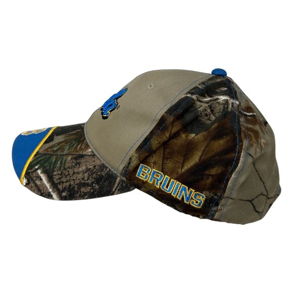 UCLA Bruins Camo Baseball Hat Outdoor Cap One Size Adjustable Strap Blue Khaki - Picture 8 of 12